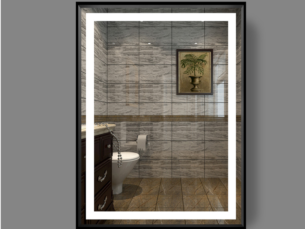 GE502-2 Inner Glow Aluminum Framed Smart Mirror